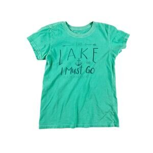 Blue Green Lake Tee Medium 7-8
